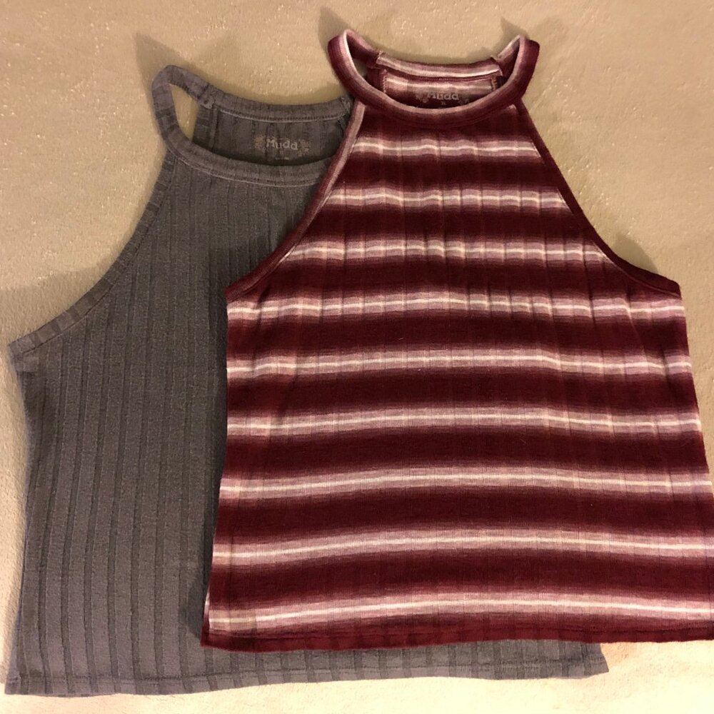 Mudd Halter Tops (2 PACK!)